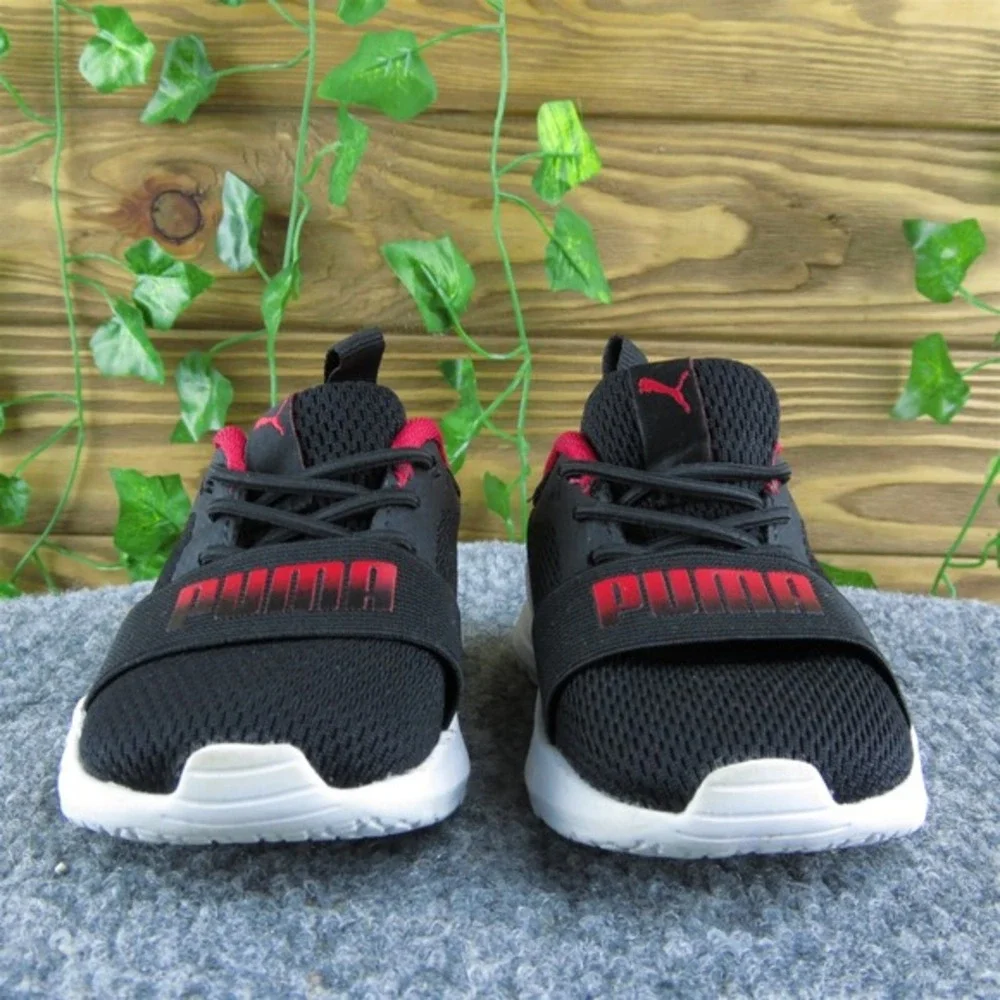 PUMA Boys Sneaker Size T 5 Medium Shoes Black Synthetic Pull On